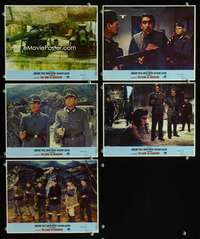p256 GUNS OF NAVARONE 5 vintage movie color 8x10 mini lobby cards R70s Peck