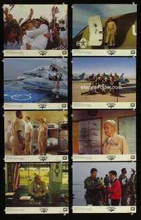 p021 HOT SHOTS 9 vintage movie color 8x10 mini lobby cards '91 Sheen, Bridges