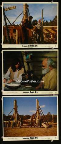 p385 IN SEARCH OF NOAH'S ARK 3 vintage movie color 8x10 mini lobby cards '76