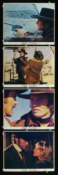 p315 JOE KIDD 4 int'l vintage movie color 8x10 mini lobby cards '72 Eastwood