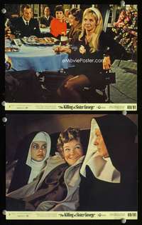 p490 KILLING OF SISTER GEORGE 2 vintage movie color 8x10 mini lobby cards '69