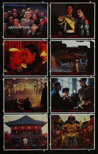 p096 LAST EMPEROR 8 vintage movie color 8x10 mini lobby cards '87 Bertolucci