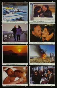 p101 MAN & A WOMAN 20 YEARS LATER 8 vintage movie color 8x10 mini lobby cards '86