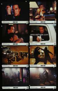 p104 MARKED FOR DEATH 8 vintage movie color 8x10 mini lobby cards '90 Seagal