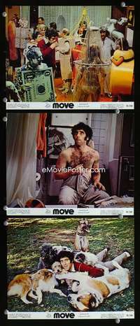 p390 MOVE 3 color vintage movie 8x10 stills '70 Elliott Gould