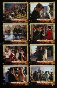 p121 PATRIOT 8 int'l vintage movie color 8x10 mini lobby cards '00 Mel Gibson