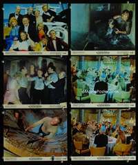 p232 POSEIDON ADVENTURE 6 vintage movie color 8x10 mini lobby cards '72 Hackman