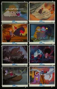 p130 RESCUERS 8 vintage movie color 8x10 mini lobby cards '77 Disney mice!