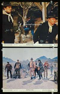 p521 RIO LOBO 2 color vintage movie 8x10 stills '71 John Wayne