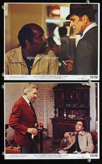 p525 SCORPIO 2 vintage movie color 8x10 mini lobby cards '73 Burt Lancaster