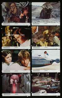 p147 STAR WARS 8 vintage movie color 8x10 mini lobby cards '77 George Lucas