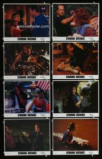 p151 STRIKING DISTANCE 8 int'l vintage movie color 8x10 mini lobby cards '93
