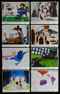 p163 TWICE UPON A TIME 8 vintage movie color 8x10 mini lobby cards '82 cartoon!