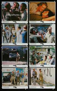 p166 UNDER FIRE 8 vintage movie color 8x10 mini lobby cards '83 Nolte, Hackman