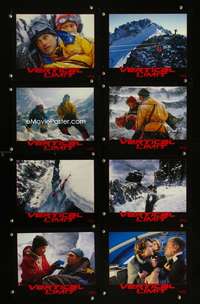 p169 VERTICAL LIMIT 8 vintage movie color 8x10 mini lobby cards '00 O'Donnell