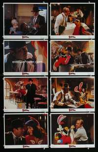 p175 WHO FRAMED ROGER RABBIT 8 vintage movie color 8x10 mini lobby cards '88