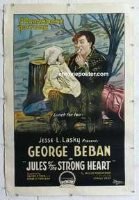 s201 JULES OF THE STRONG HEART linen one-sheet movie poster '18 George Beban