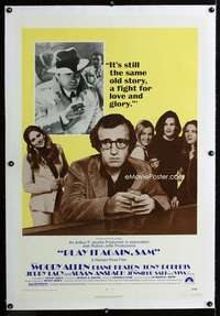 s273 PLAY IT AGAIN SAM linen one-sheet movie poster '72 Woody Allen, Keaton