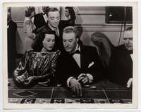 t071 CONSPIRATORS vintage 8x10 movie still '44 Hedy Lamarr, Lorre, roulette!