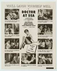 t101 DOCTOR AT SEA vintage 8x10 movie still '56 Brigitte Bardot, Bogarde