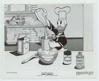 t051 CHEF DONALD vintage 8x10 movie still '41 Disney, Donald Duck in kitchen!