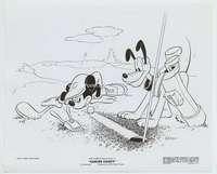 t039 CANINE CADDY vintage 8x10 movie still '41 Mickey cheats at golf!