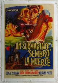 w380 NACHT FIEL UBER GOTENHAFEN linen Argentinean movie poster '59