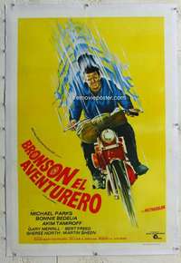 w378 THEN CAME BRONSON linen Argentinean movie poster '69 Parks