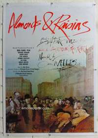 w082 ALMONDS & RAISINS linen English 1sh movie poster '85 Steadman art