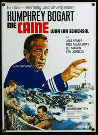 w267 CAINE MUTINY linen German movie poster R73 Humphrey Bogart