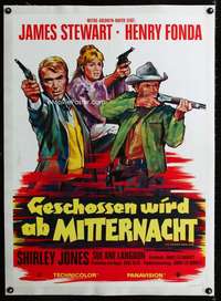 w270 CHEYENNE SOCIAL CLUB linen German movie poster '70 Jimmy Stewart