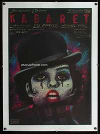 w177 CABARET linen Polish movie poster R88 Liza Minnelli by Pagowski!