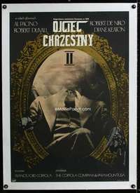 w159 GODFATHER II linen Polish 23x33 movie poster '74 great artwork!