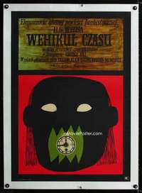 w171 TIME MACHINE linen Polish 23x33 movie poster '60 Stachurski art