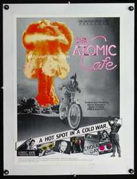 w065 ATOMIC CAFE linen special 18x24 movie poster '82 nuclear bomb!