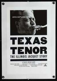 w066 TEXAS TENOR THE ILLINOIS JACQUET STORY linen special 15x24 movie poster '92