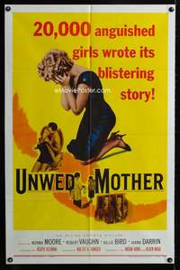 y073 UNWED MOTHER one-sheet movie poster '58 there are 20,000 of them!