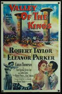 y062 VALLEY OF THE KINGS one-sheet movie poster '54 Robert Taylor, Parker