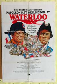 y032 WATERLOO one-sheet movie poster '70 Rod Steiger as Napoleon Bonaparte!