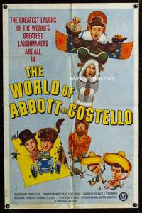 y011 WORLD OF ABBOTT & COSTELLO one-sheet movie poster '65 Bud & Lou!