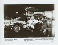 z016 BACK TO THE FUTURE vintage 8x10 movie still '85 Fox & Lloyd, DeLorean!