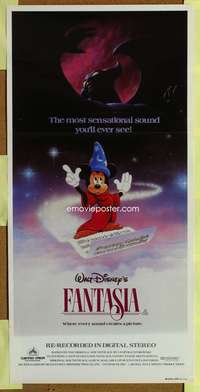 a570 FANTASIA Aust daybill movie poster R82 Mickey Mouse, Disney!