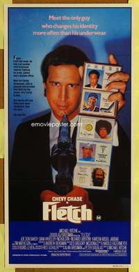 a580 FLETCH Aust daybill movie poster '85 Chevy Chase, Abdul-Jabbar