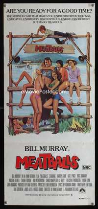 a700 MEATBALLS Aust daybill movie poster '79 Bill Murray, Ivan Reitman