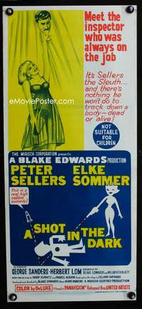 a809 SHOT IN THE DARK Aust daybill movie poster '64 Peter Sellers