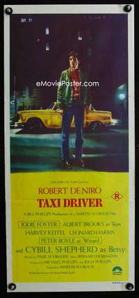 a872 TAXI DRIVER Aust daybill movie poster '76 De Niro, Scorsese