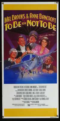 a890 TO BE OR NOT TO BE Aust daybill movie poster '83 Mel Brooks
