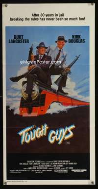 a896 TOUGH GUYS Aust daybill movie poster '86 Lancaster, Kirk Douglas