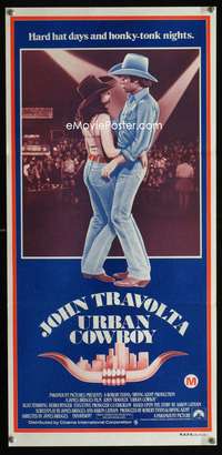 a912 URBAN COWBOY Aust daybill movie poster '80 John Travolta, Winger