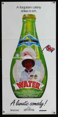 a920 WATER Aust daybill movie poster '86 Michael Caine, English!